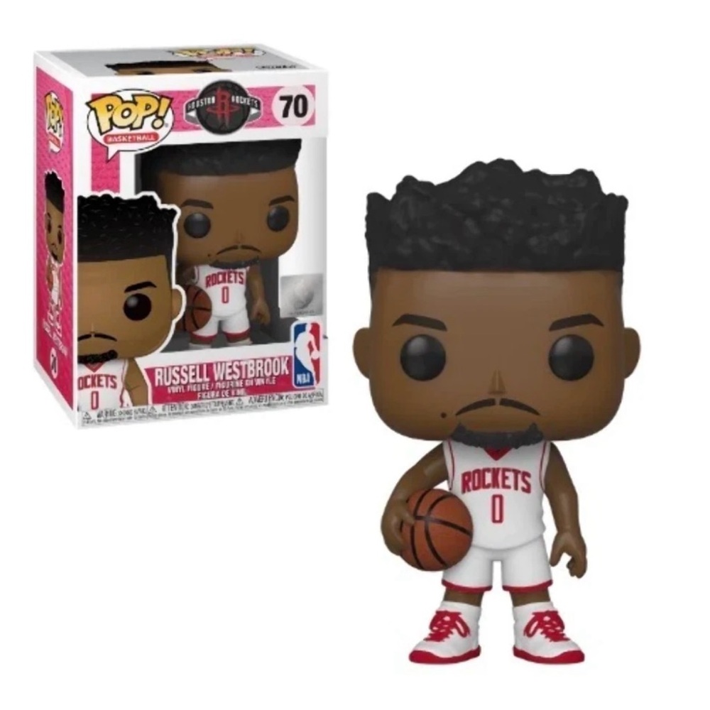 Funko Pop Vinyl Russell Westbrook #70 NBA Houston Rockets New Old Stock 2019